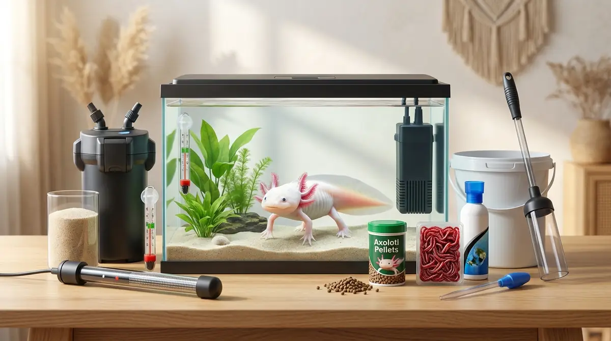 【一覧表】ウーパールーパー飼育に必要なものチェックリスト