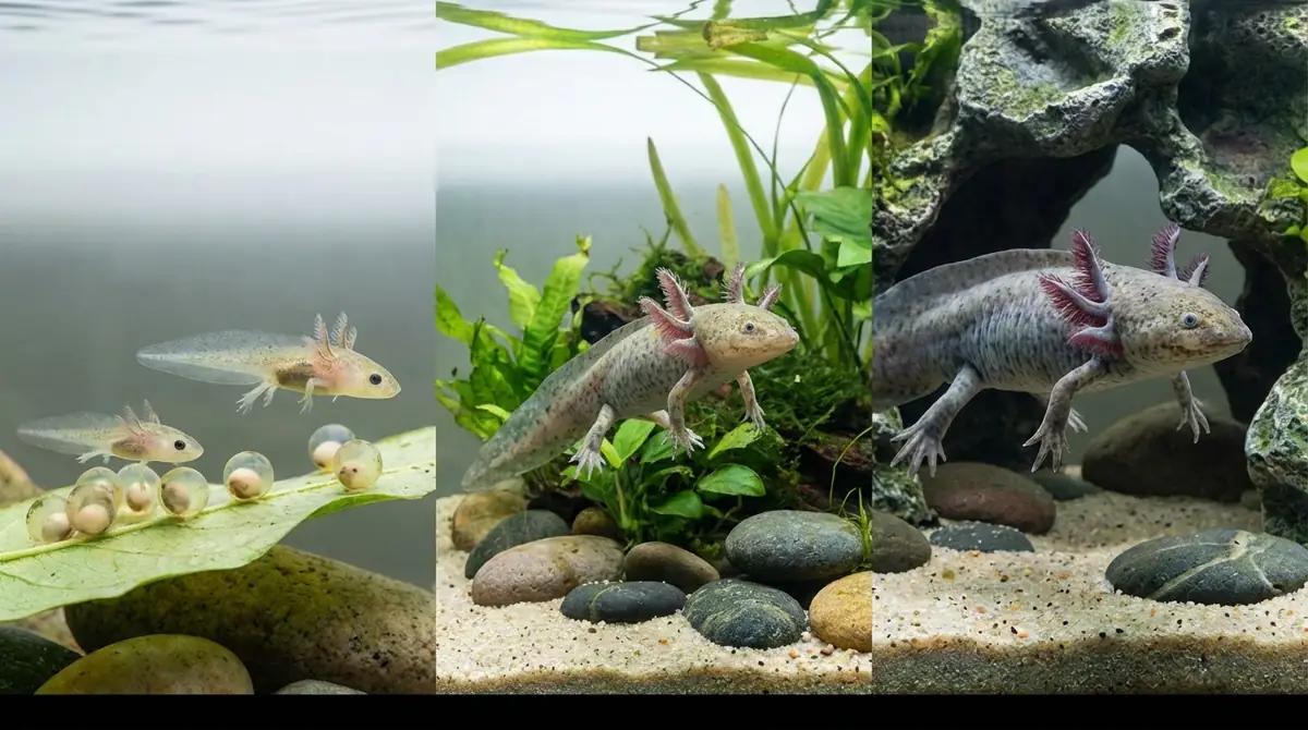 ウーパールーパーの成長過程|幼体から成体までのサイズ変化