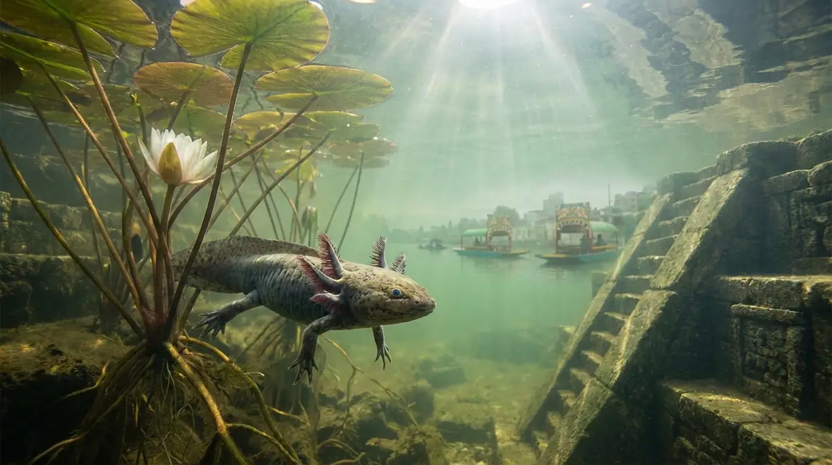 メキシコサンショウウオの原産地と絶滅危惧種としての現状