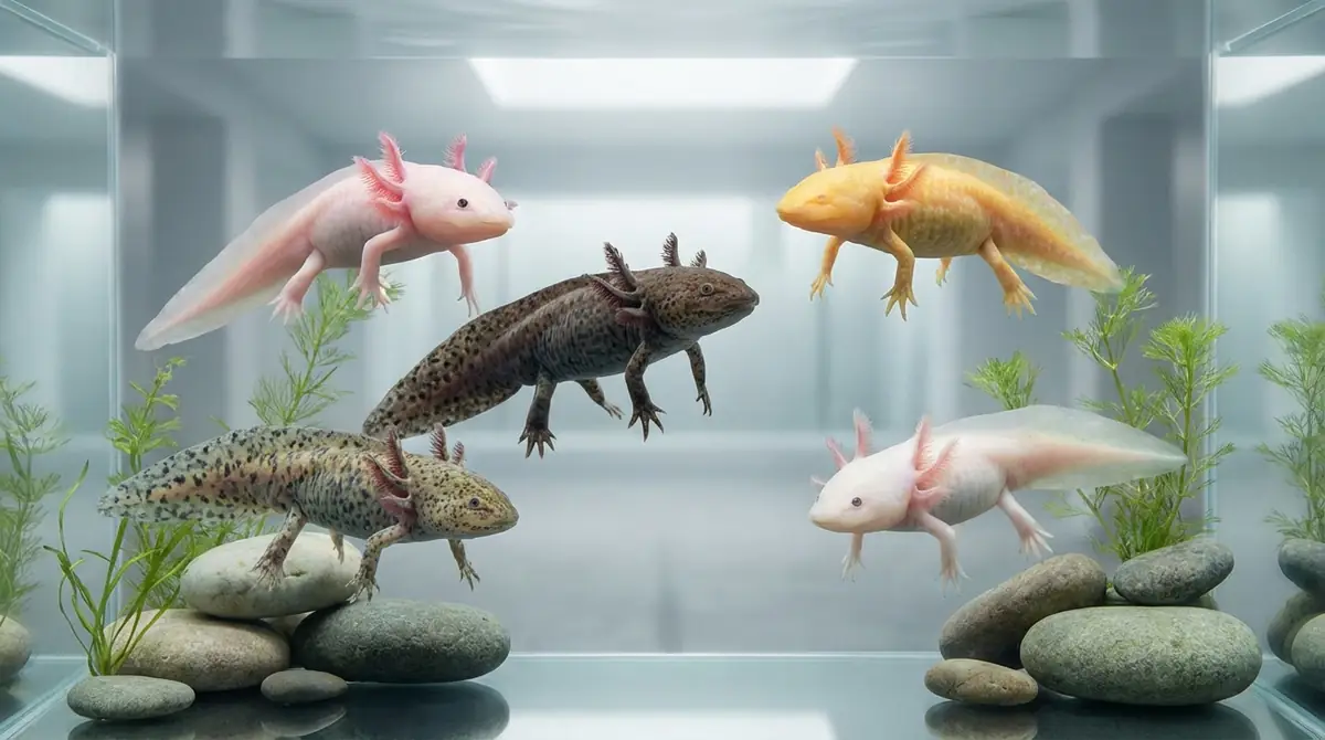 ウーパールーパーの種類とカラーバリエーション5選