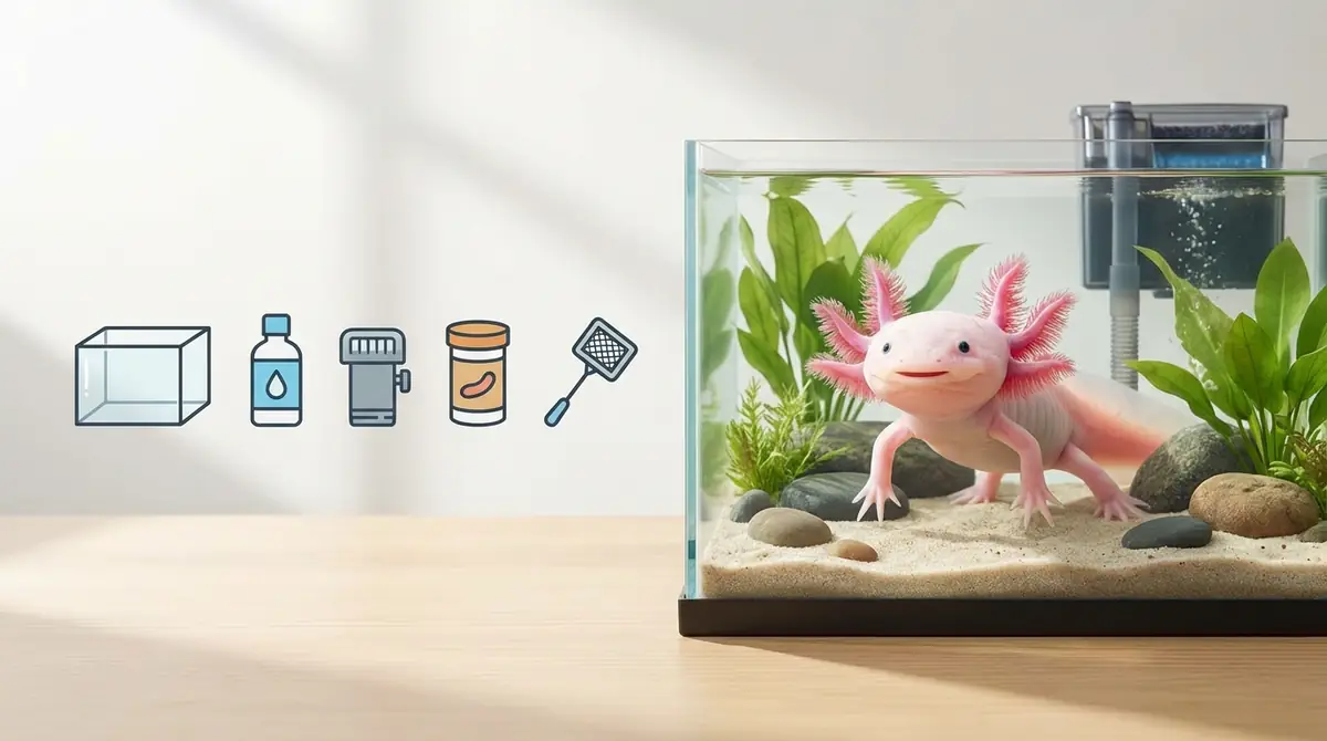 ウーパールーパーの簡単な飼育の始め方【5ステップ】