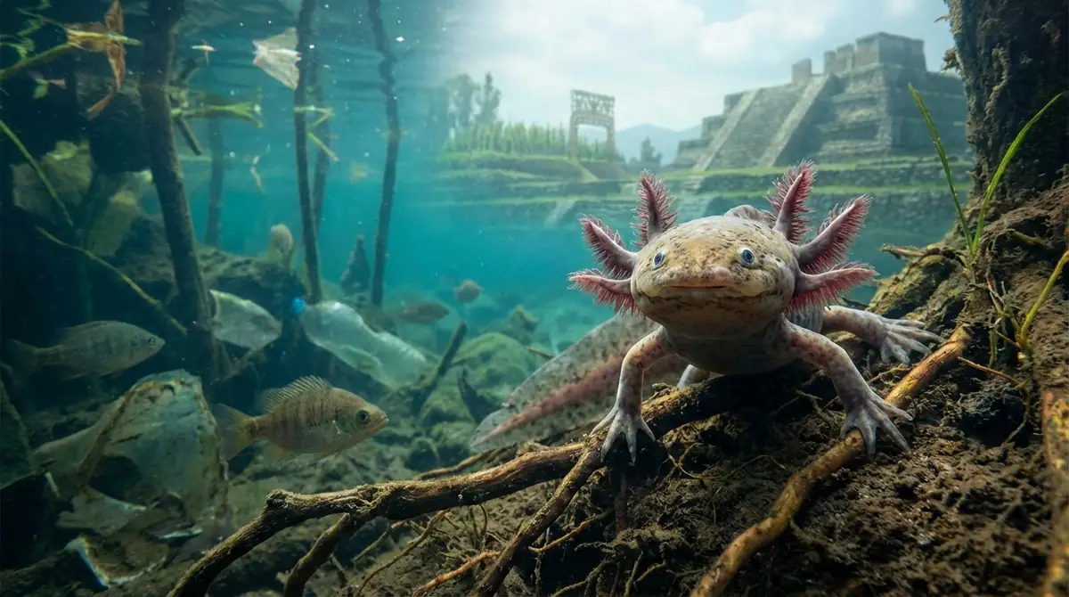 野生のウーパールーパーの生息地と絶滅危惧の現状