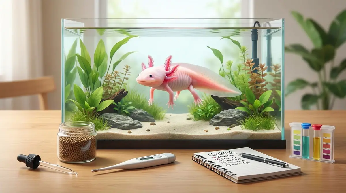 ウーパールーパーを長生きさせる日常ケアチェックリスト