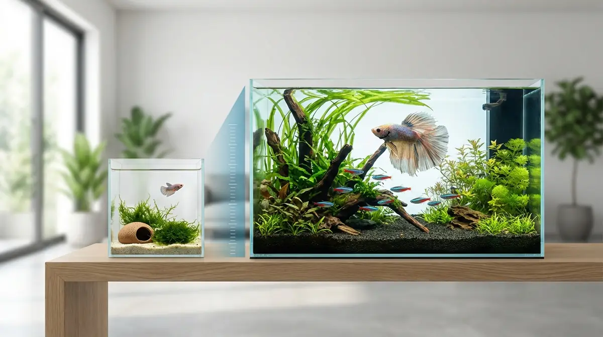 水槽サイズの選び方|幼体と成体で最適解が変わる