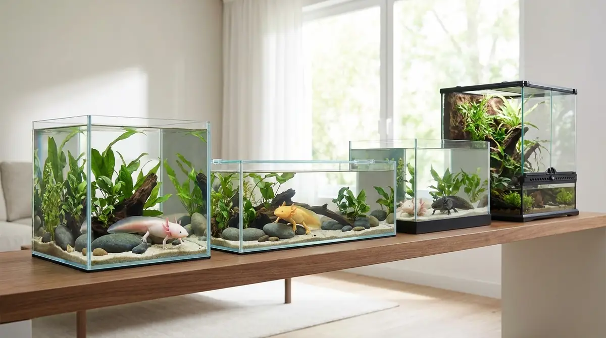 ウーパールーパーの水槽おすすめ5選【用途別に厳選】