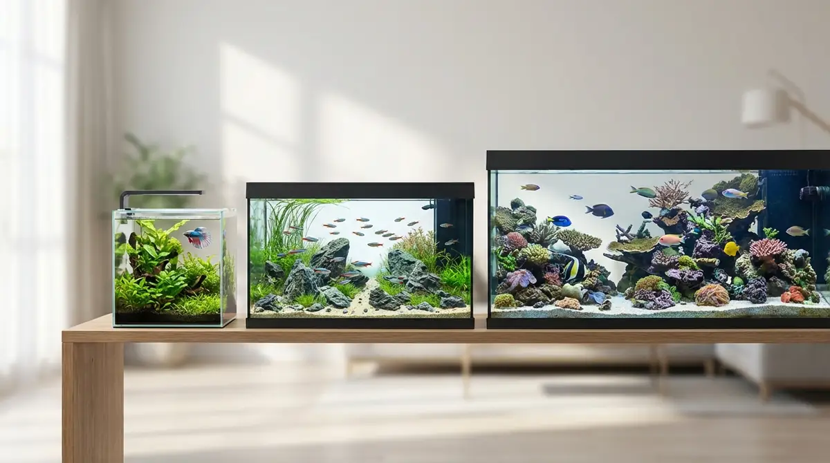 水槽サイズ別のメリット・デメリット比較