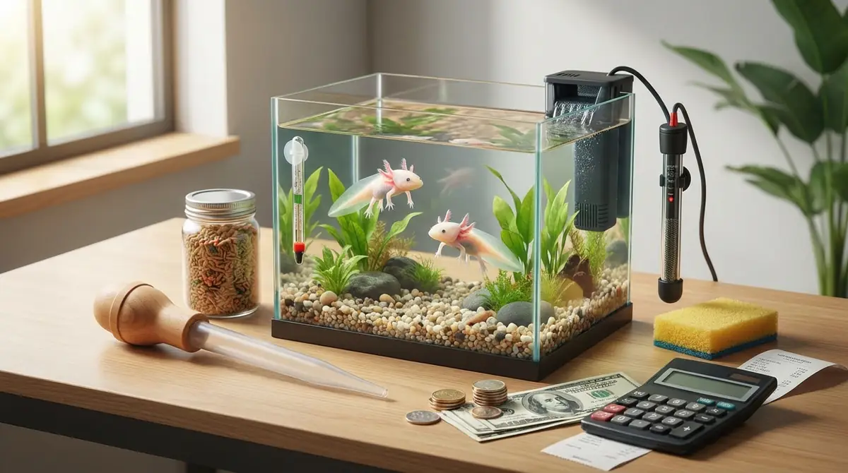 赤ちゃんウーパールーパーに必要な飼育用品と初期費用