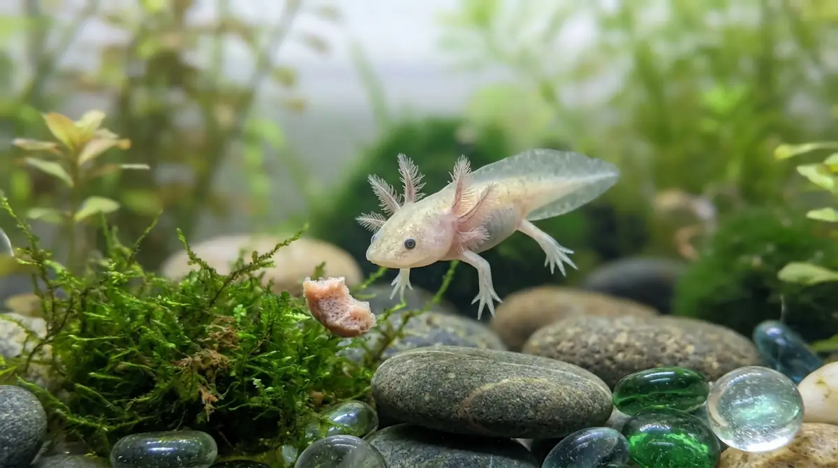 ウーパールーパー幼体が餌を食べないときの原因と対処法