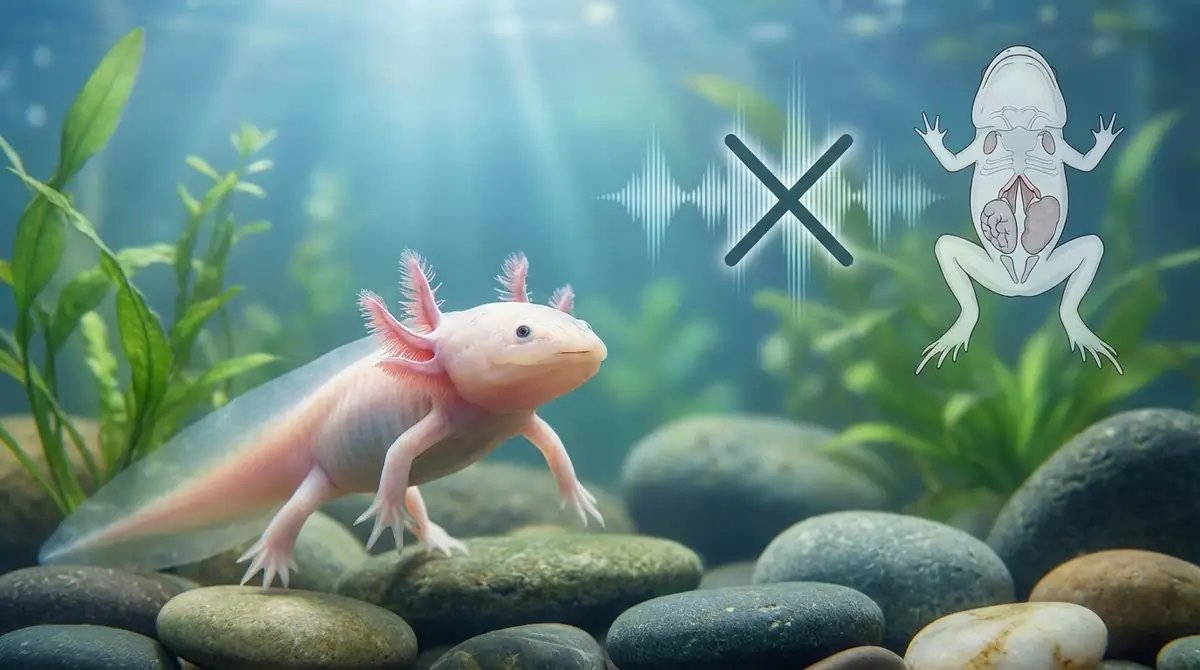 ウーパールーパーは鳴かない｜声帯がない両生類の特徴