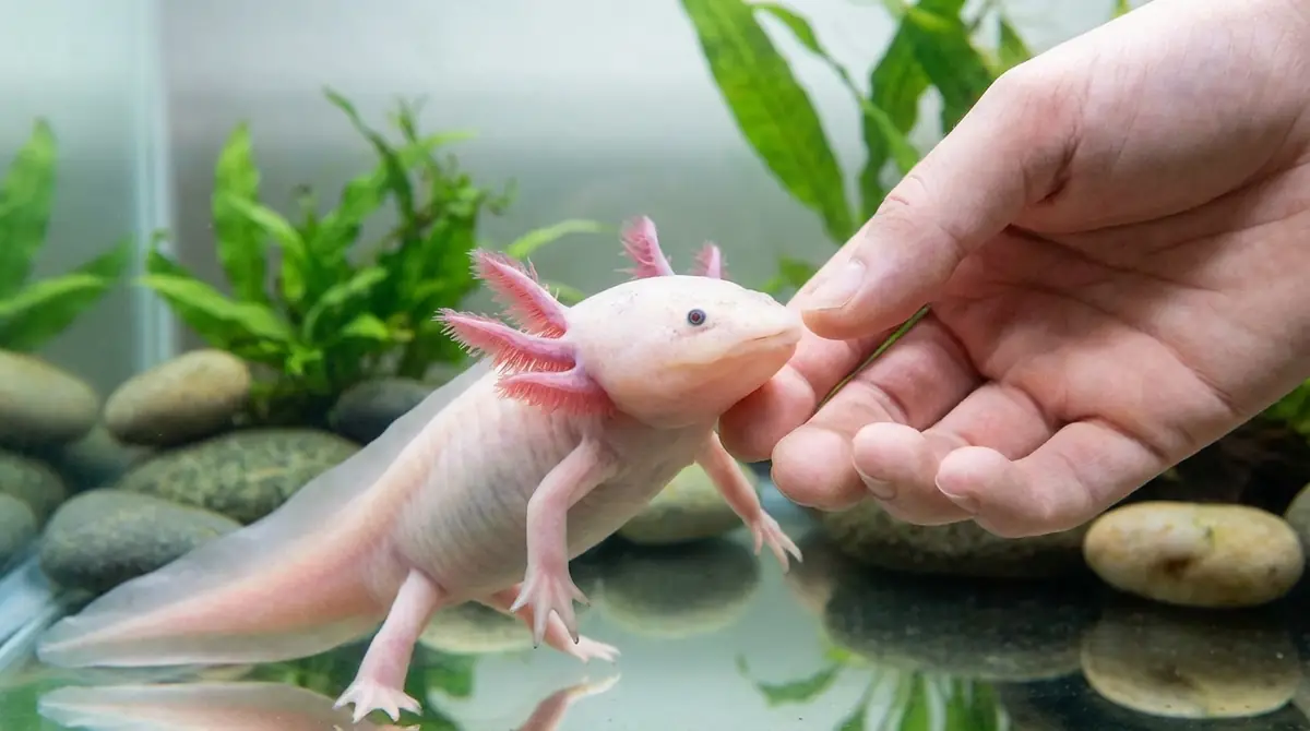 ウーパールーパーが慣れると見せる5つの行動サイン