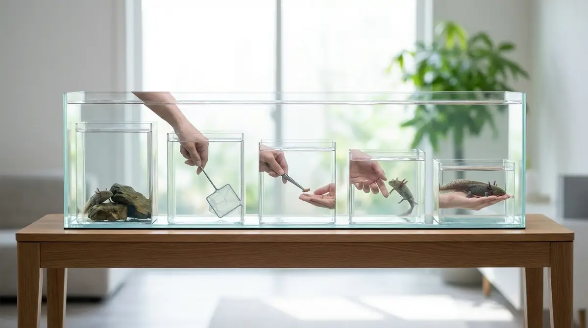 ウーパールーパーを慣れさせる5ステップ【実践ガイド】