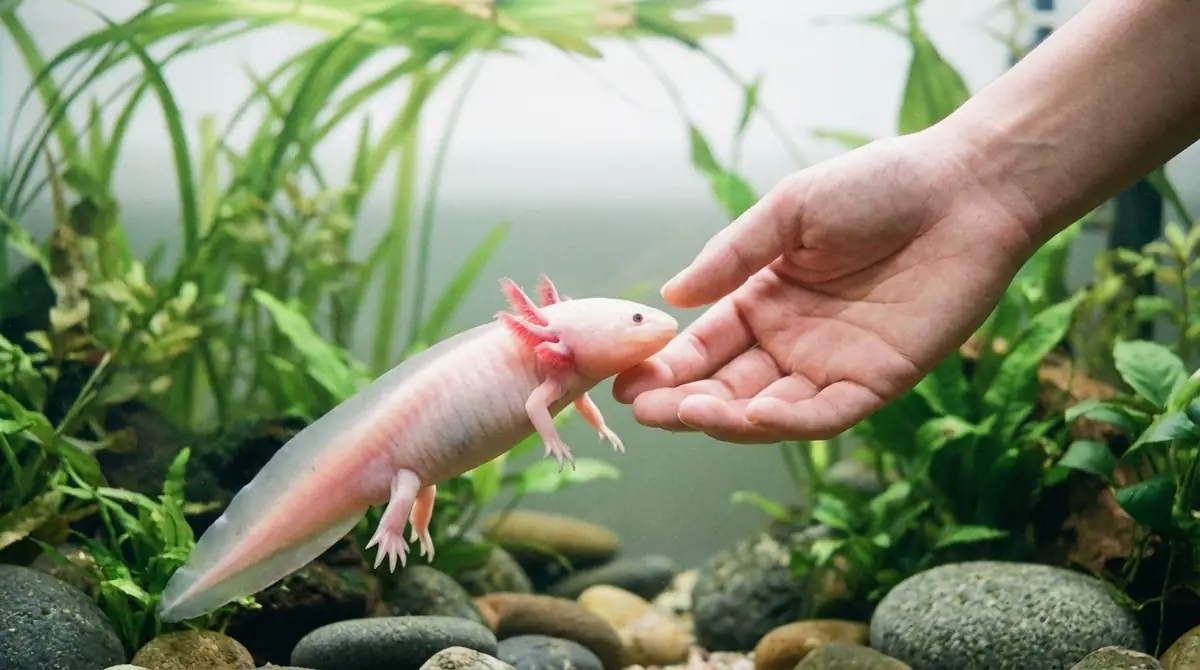 【飼育者の声】ウーパールーパーを慣れさせた体験談