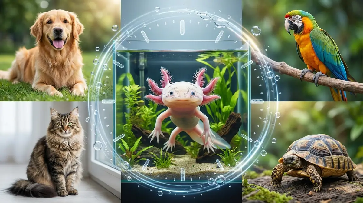 他のペットと比較したウーパールーパーの寿命