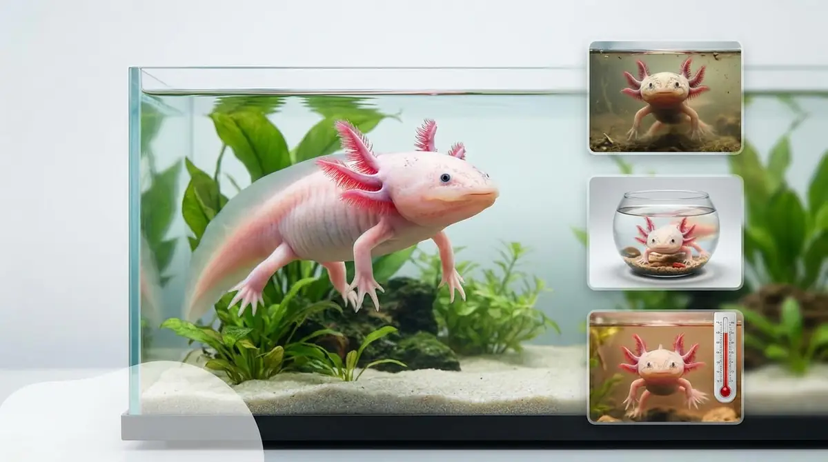 ウーパールーパーの寿命を縮める3つのNG行動