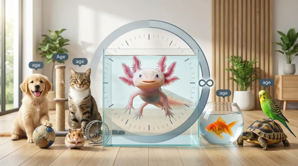 ウーパールーパーと他のペットの寿命を比較