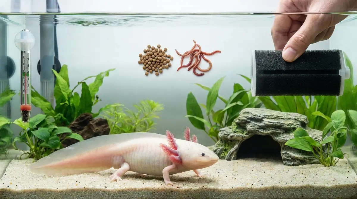 ウーパールーパーを長生きさせる5つの重要ポイント