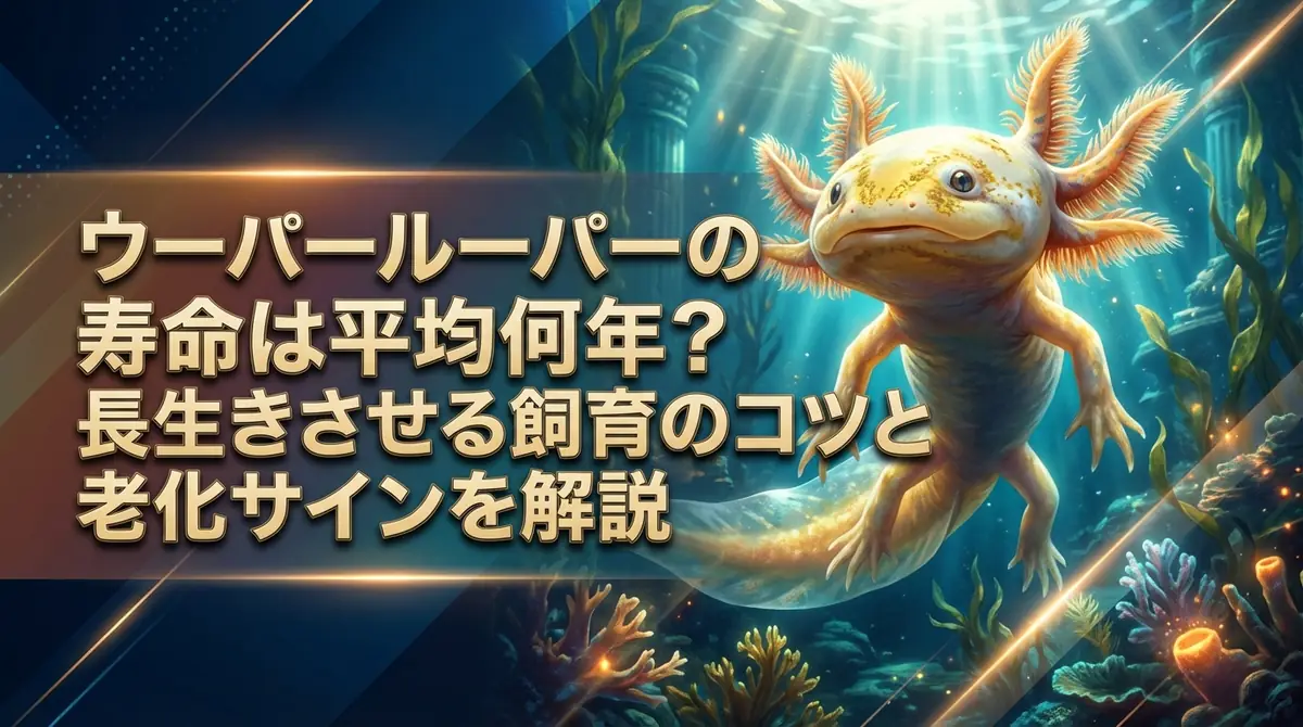 ウーパールーパーの寿命は平均何年?長生きさせる飼育のコツと老化サインを解説