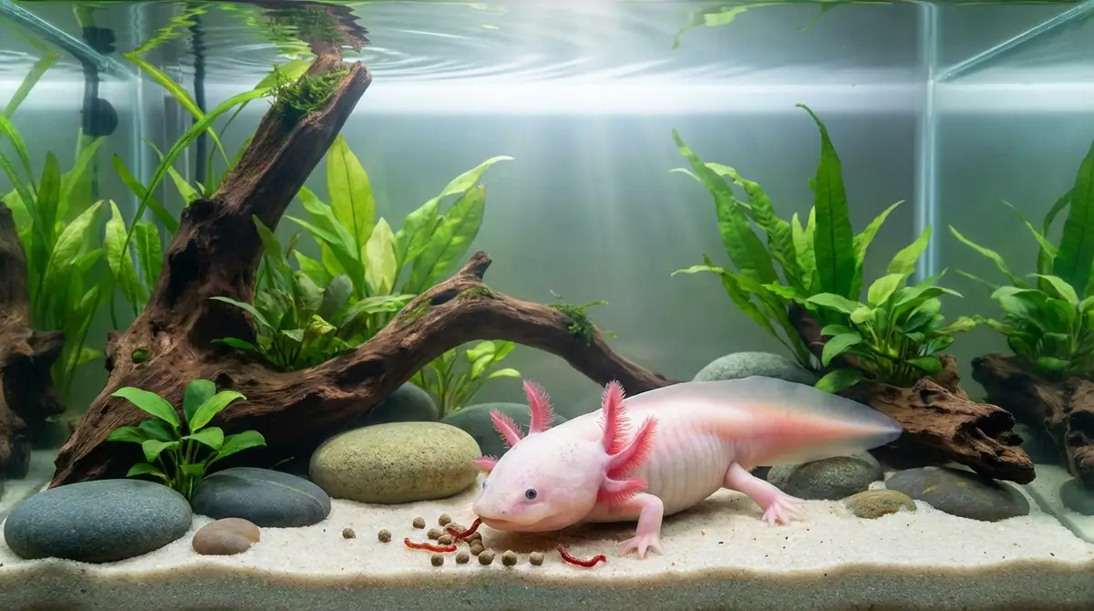 ウーパールーパーを長生きさせる餌やりの正解