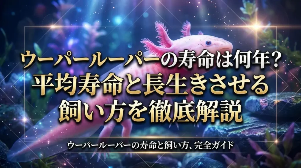 ウーパールーパーの寿命は何年？平均寿命と長生きさせる飼い方を徹底解説