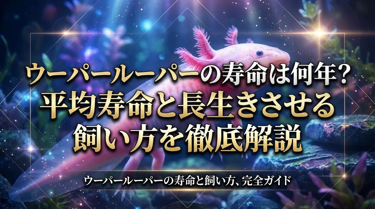ウーパールーパーの寿命は何年?平均寿命と長生きさせる飼い方を徹底解説