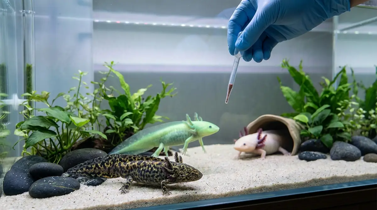 ウーパールーパーのレア種類を飼育する際の注意点