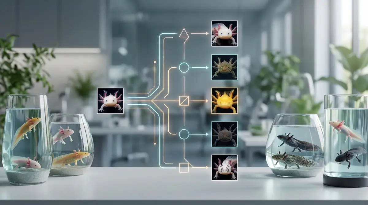 自分のウーパールーパーの柄・模様を見分ける方法【判別フローチャート】