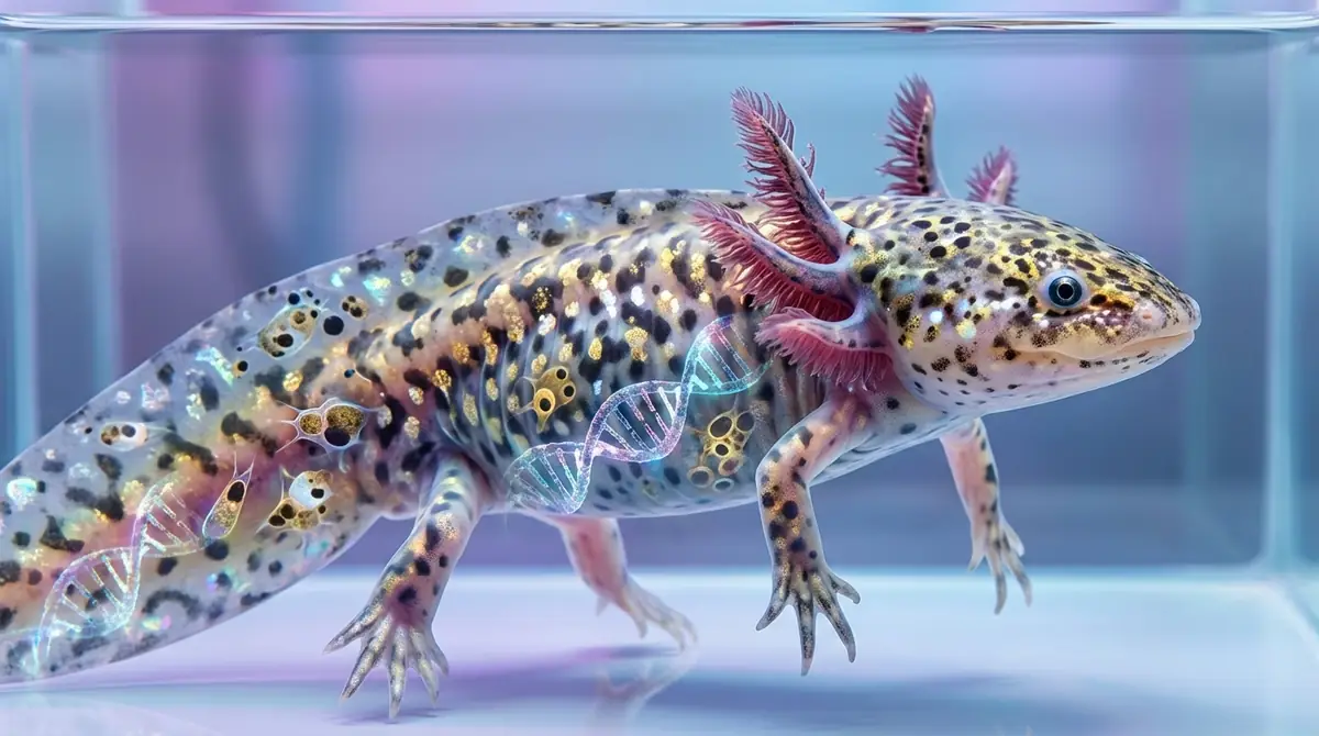 ウーパールーパーの柄・模様が決まる仕組み【遺伝と色素胞の基礎知識】