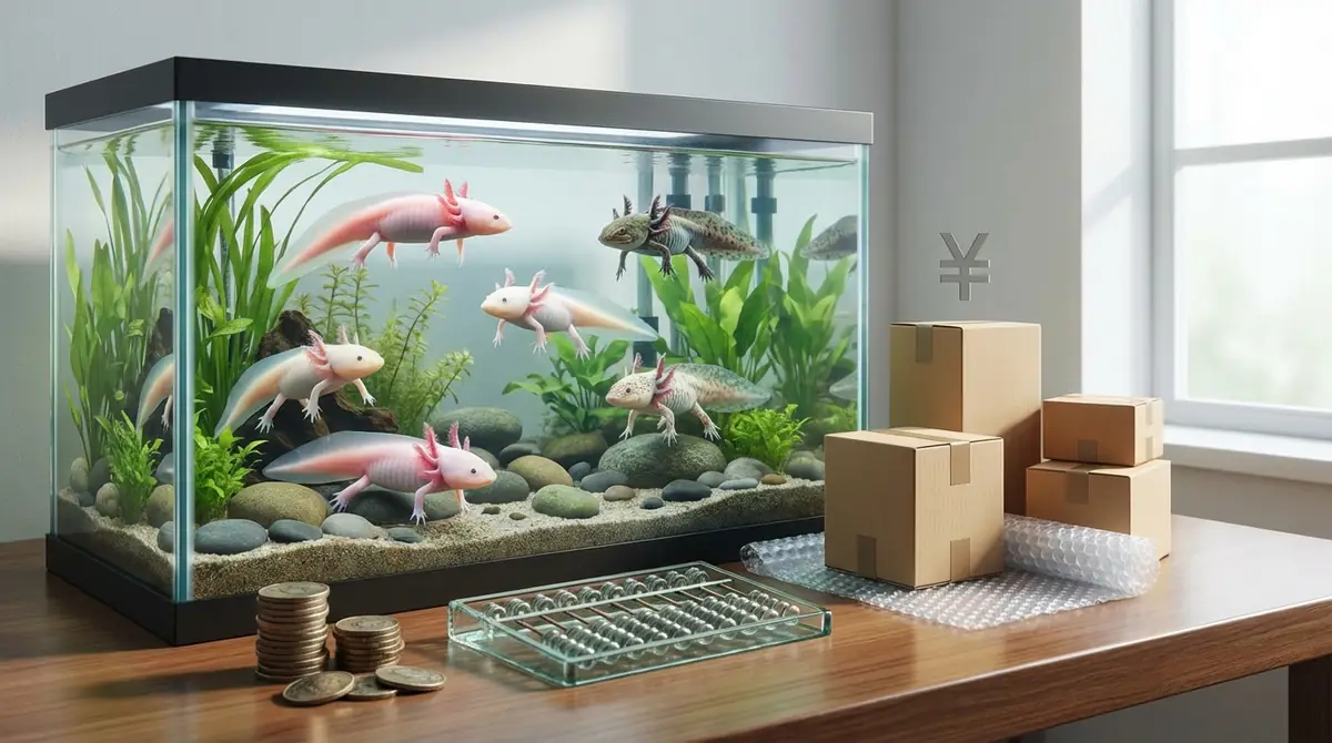 ウーパールーパーの通販価格相場と送料の目安