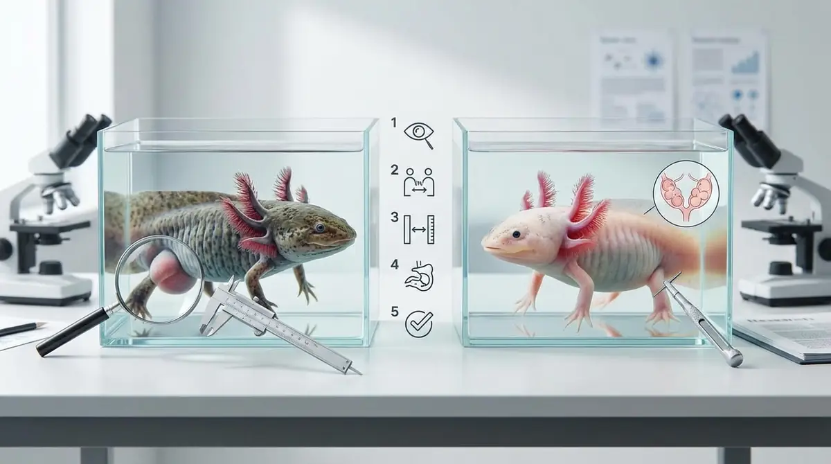 ウーパールーパーの性別を判別する5ステップ【実践編】