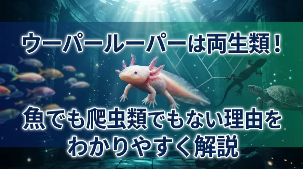 ウーパールーパーは両生類！魚でも爬虫類でもない理由をわかりやすく解説
