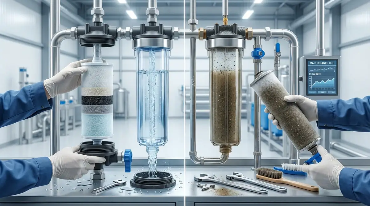 ろ過フィルターのメンテナンス方法と頻度