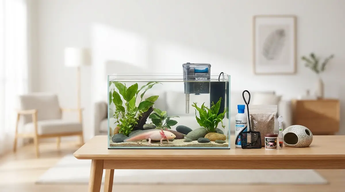 ウーパールーパー水槽セットに必要なもの一覧【チェックリスト付き】