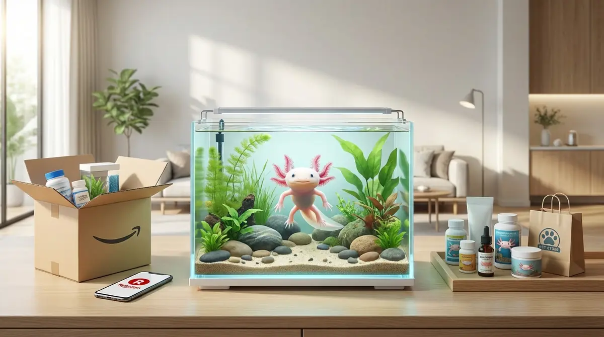 ウーパールーパー水槽セットの購入先ガイド|Amazon・楽天・実店舗を比較