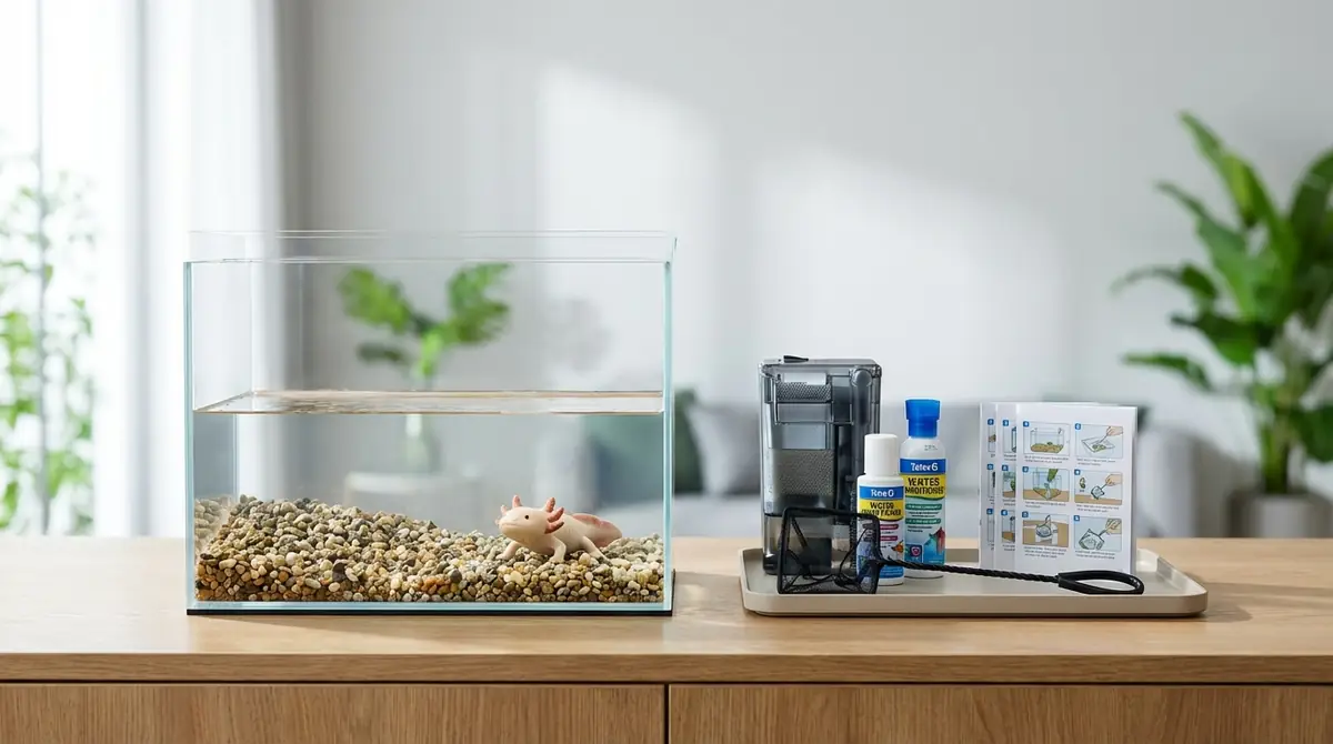 ウーパールーパー水槽セット購入後の立ち上げ手順【7ステップ】