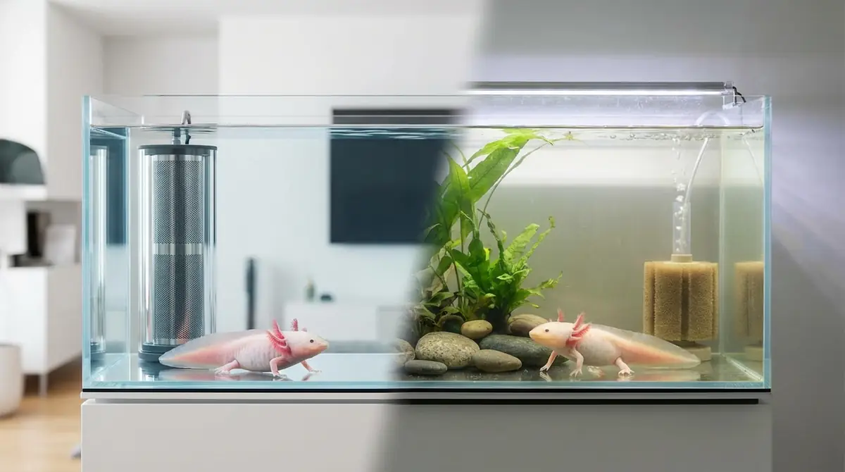 ウーパールーパーにフィルターは必要?なしでも飼える?