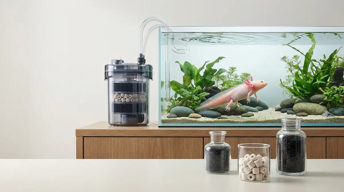 ウーパールーパー用フィルターの選び方|3つの必須条件