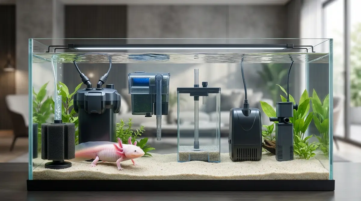 ウーパールーパー向けフィルター5種類を徹底比較