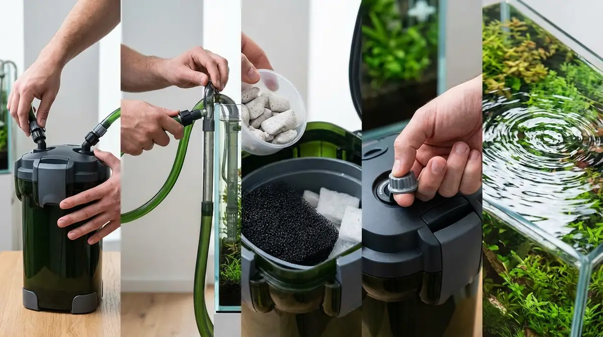 フィルターの設置方法と水流の調整【5ステップ】