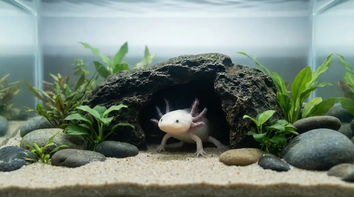 ウーパールーパーに隠れ家は必要?【結論から解説】