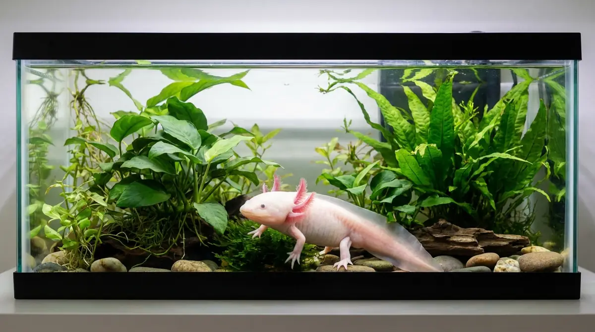 ウーパールーパーに水草を入れる3つのメリット