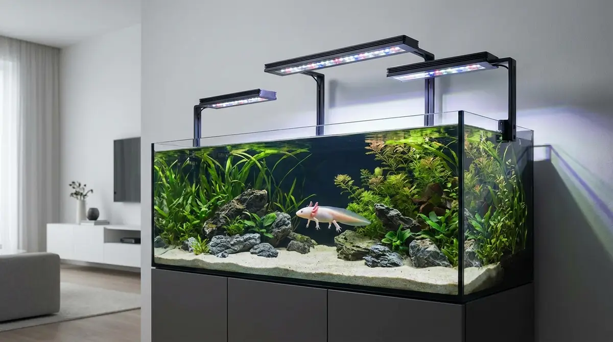 ウーパールーパー水槽の照明セッティング実践テクニック