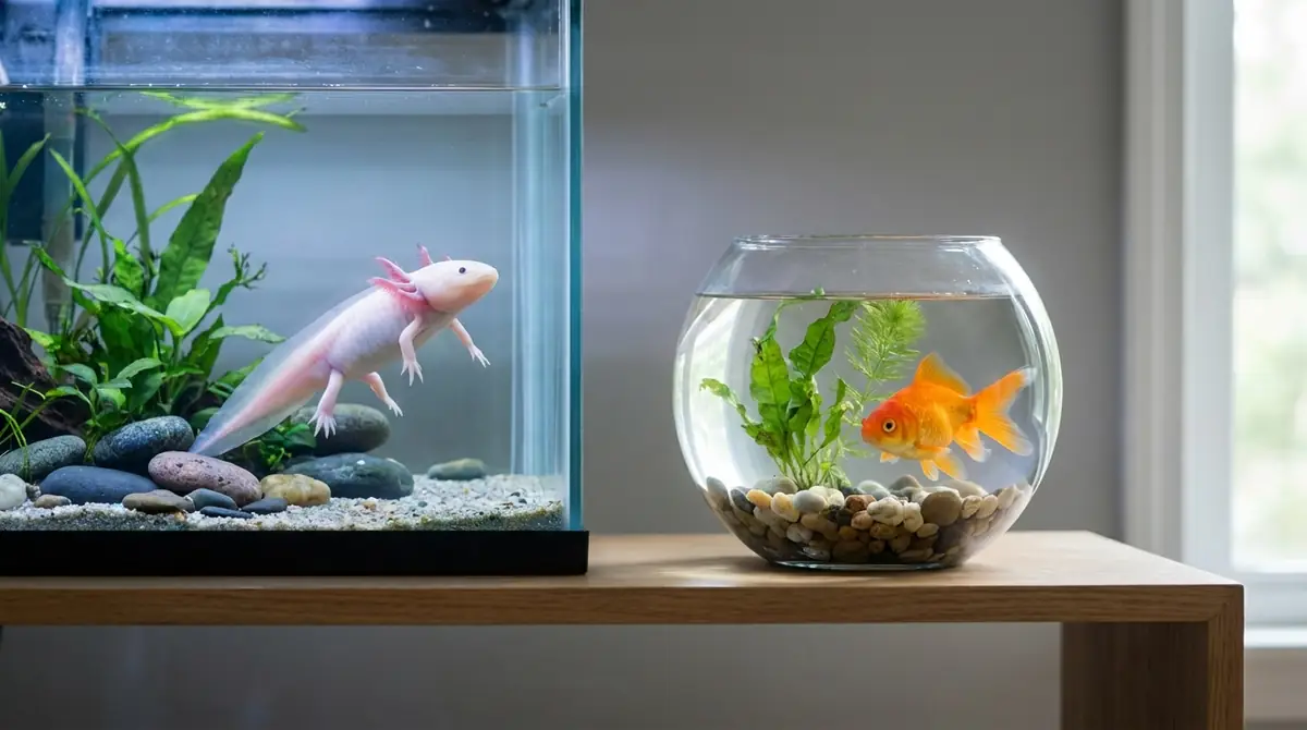 【結論】ウーパールーパーと金魚どっちがおすすめ?タイプ別の答え