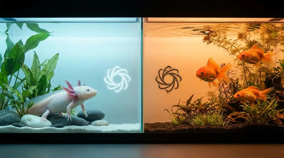 ウーパールーパーと金魚のメリット・デメリット