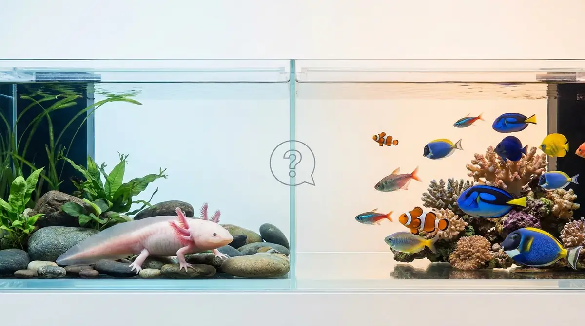 ウーパールーパーと熱帯魚の違いに関するよくある質問