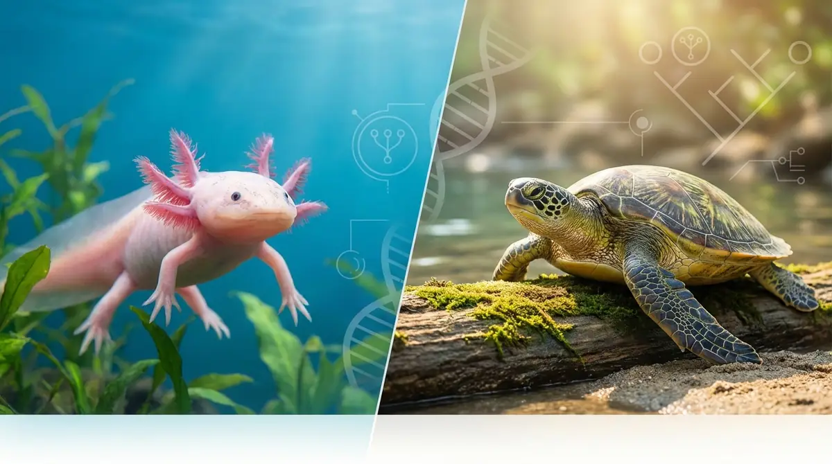 ウーパールーパーとカメの基本情報を比較|生態・分類の違い