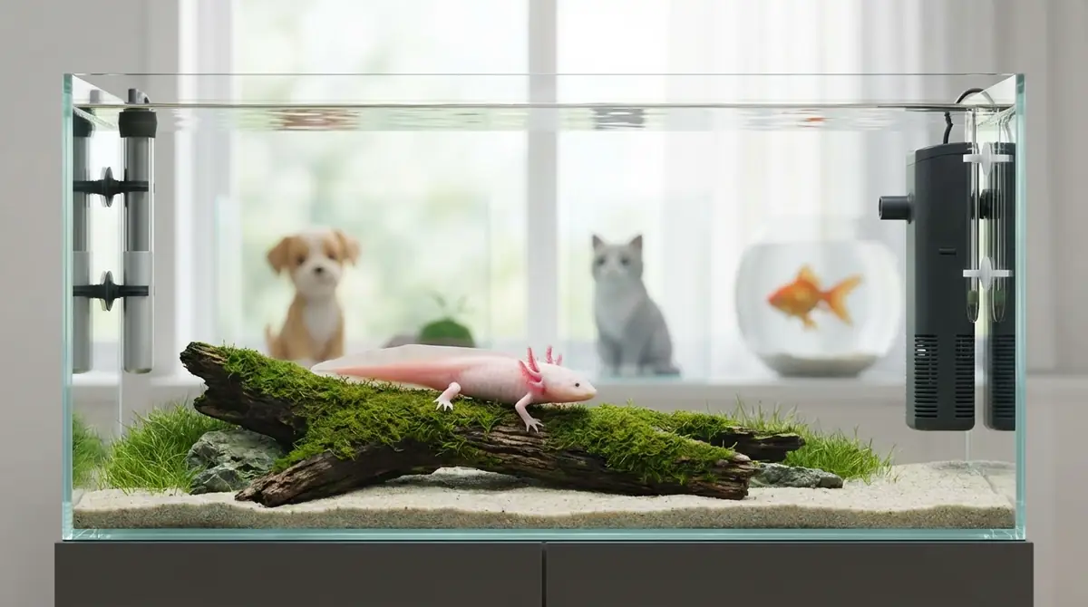 他のペットと比較！ウーパールーパーの飼いやすさはどのくらい？