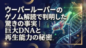 ウーパールーパーのゲノム解読で判明した驚きの事実｜巨大DNAと再生能力の秘密