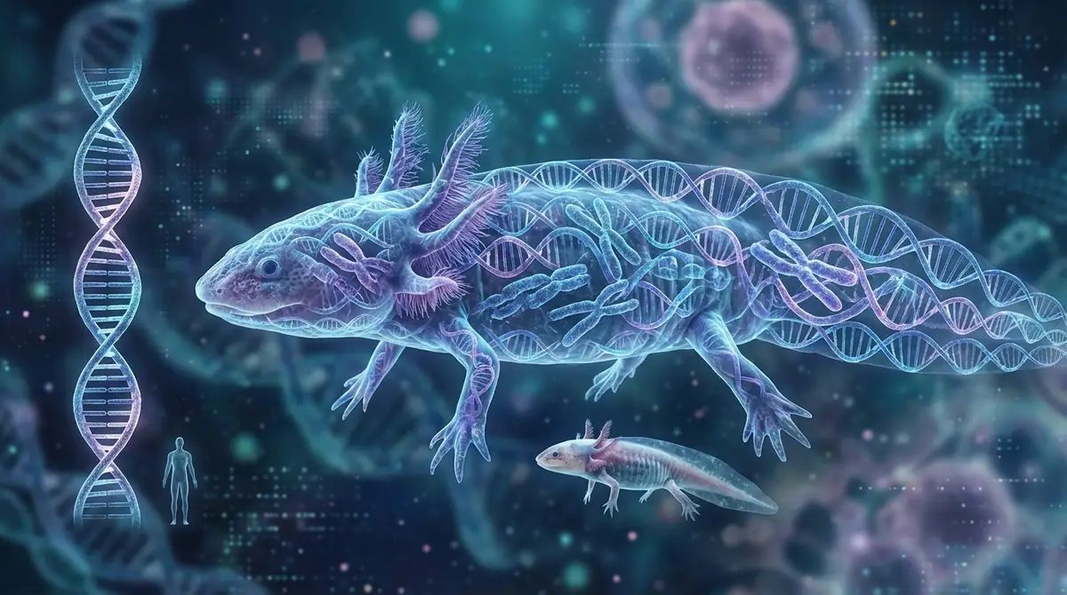 ウーパールーパーのゲノムは320億塩基対｜ヒトの約10倍という衝撃