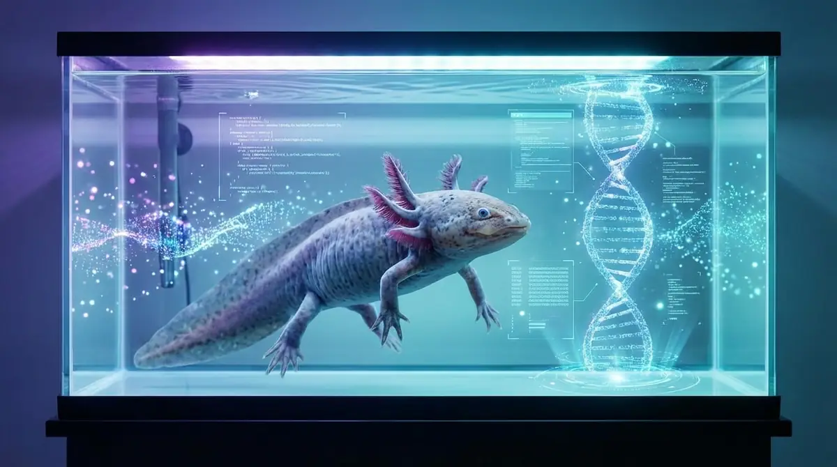 ウーパールーパーのゲノム情報にアクセスする方法