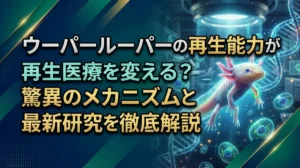 ウーパールーパーの再生能力が再生医療を変える？驚異のメカニズムと最新研究を徹底解説